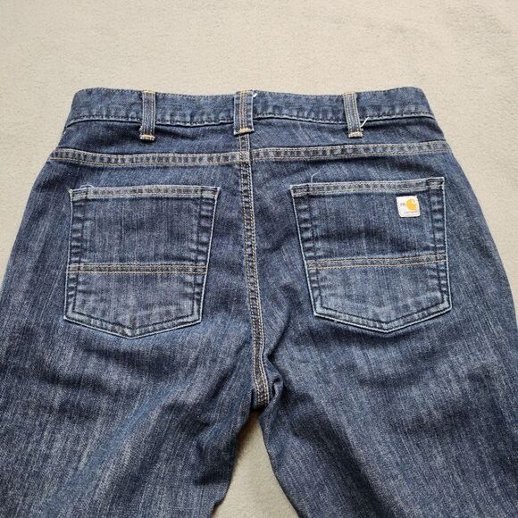 CARHARTT Flame Resistant Jeans FR Women's Dark Rugged Jeans Size 8 Tall - Picture 8 of 14